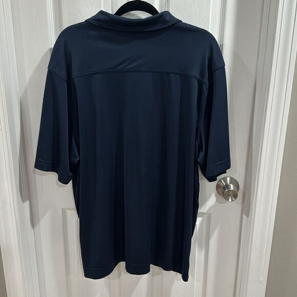 CUTTER & BUCK POLO SHIRT. NAVY BLUE. - Picture 4 of 4